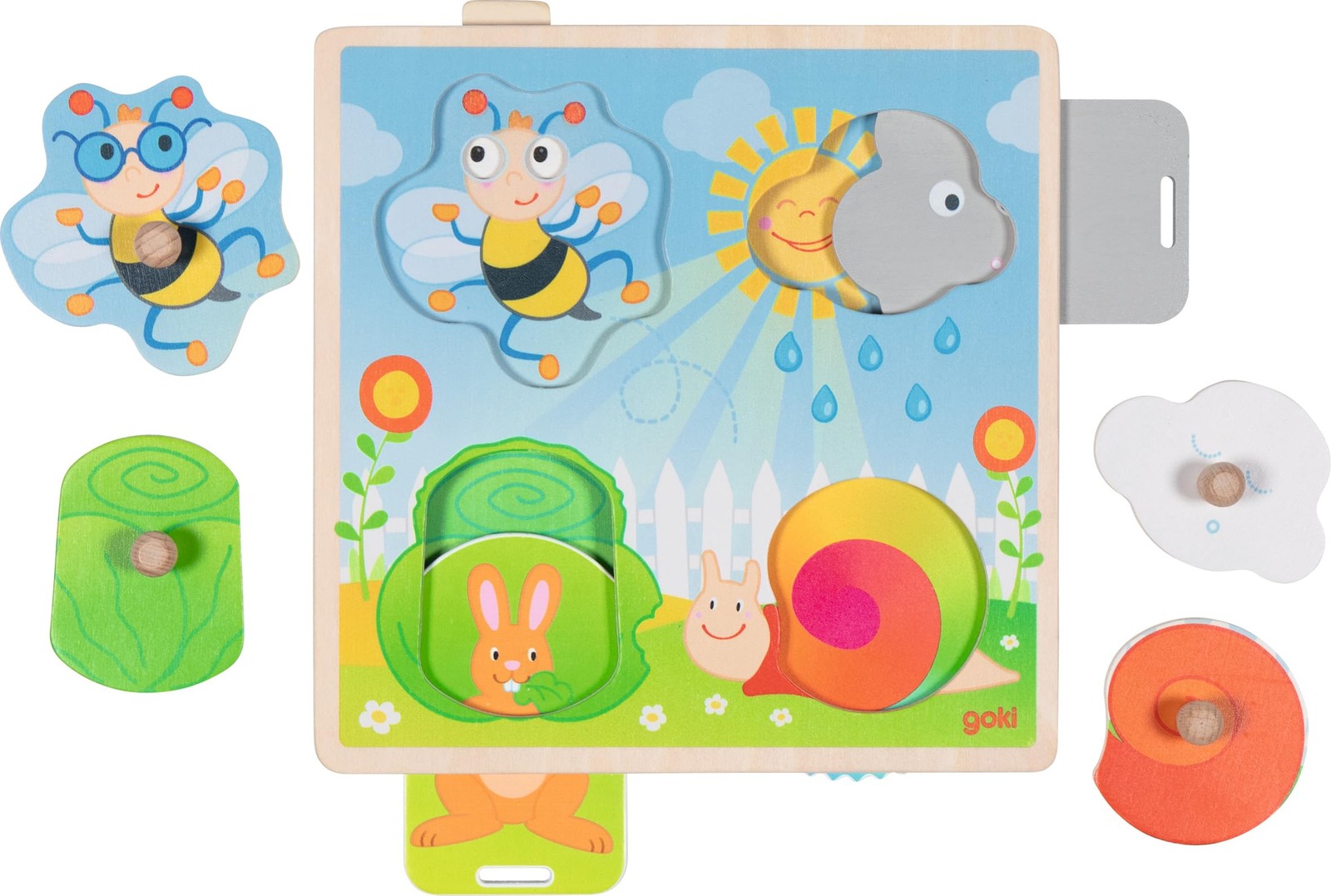 Hintergrundbildpuzzle Im Garten per St 5390₽