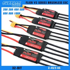 SURPASS HOBBY RC Brushless ESC 50A 80A 100A 2-6S BEC for RC Fixed-wing Airplane