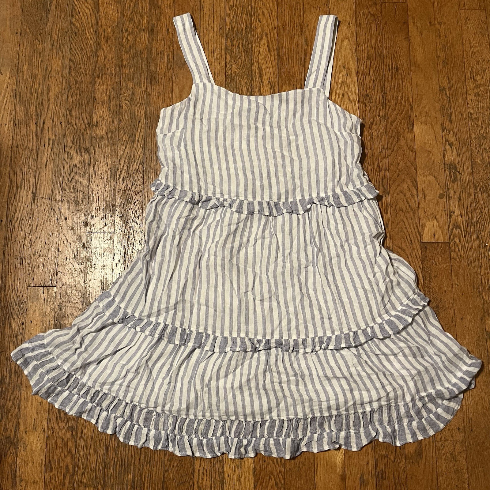 Rails Women’s Sandy Blue White Stripe Dress Size Small