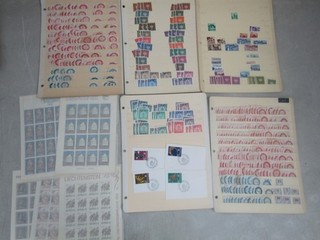 Nystamps Liechtenstein large many mint stamp collection high value a23nw
