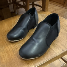 Weissman Black Unisex Tap Dance Shoes Split Sole Metal Tap Plates Style W1500