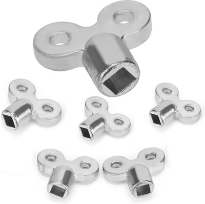 6Pcs Radiator Valve Keys - Bleed Hole & Air Valve Key Set for Radiators & Faucet