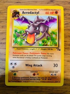 Aerodactyl (16/62) Non Holo Fossil Set Rare Pokemon Card! FAST