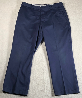 Vintage Big Mac Authentic Workwear Mens Chino Pants Straight Navy