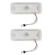 CJ Classic Trucks Parking Light Lens Clear LED W/O Trim Pair Chevrolet C10 19...