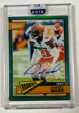 2018 Honors Classics Denzel Ward Green Prizm Auto Rookie Card #D /49 # 313. rookie card picture