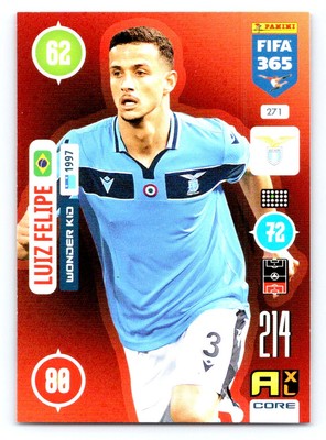 Panini Adrenalyn XL FIFA 365 2021 271 Luiz Felipe SS Lazio - Wonder Kid