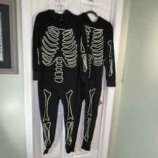 Lot Of 2 Hyde and Eek Women Glow-In-The-Dark Skeleton Halloween Costume/ PJ s S