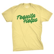 Camiseta Para Hombres Tequila Ayuda Divertida México Bebiendo Taco Martes Margarita Camiseta