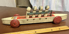 Hustler Toy Corp Wooden Pull Toy.  Four Person Rowing Team or Pedal Car. — photo 2