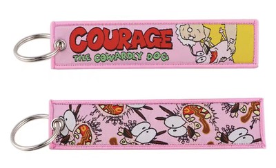 Pinstant Courage the Cowardly Dog Cartoon Animated TV Show Keychain Key Tag 