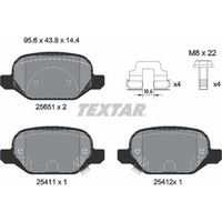 Textar 2565101 Bremsbelagsatz FüR Fiat Panda VAN 312 319 519