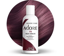 3 Pack Adore Semi Permanent Hair Dye Color 4oz  078 Rich Amber 