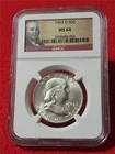 1963-D UNC FRANKLIN SILVER HALF DOLLAR   NGC MS 64                        #T1111