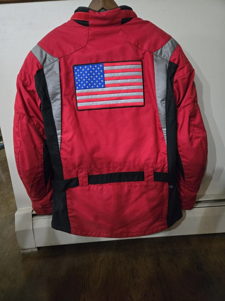 宝马 Motorrad 红色美国 XL 码 Tourance 2 摩托车夹克男式/女式 * 全新 — 第 3/4 张图片