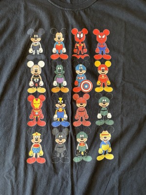 Disney Mickey Mouse Heroes T-Shirt Fruit Of The Loom Tag