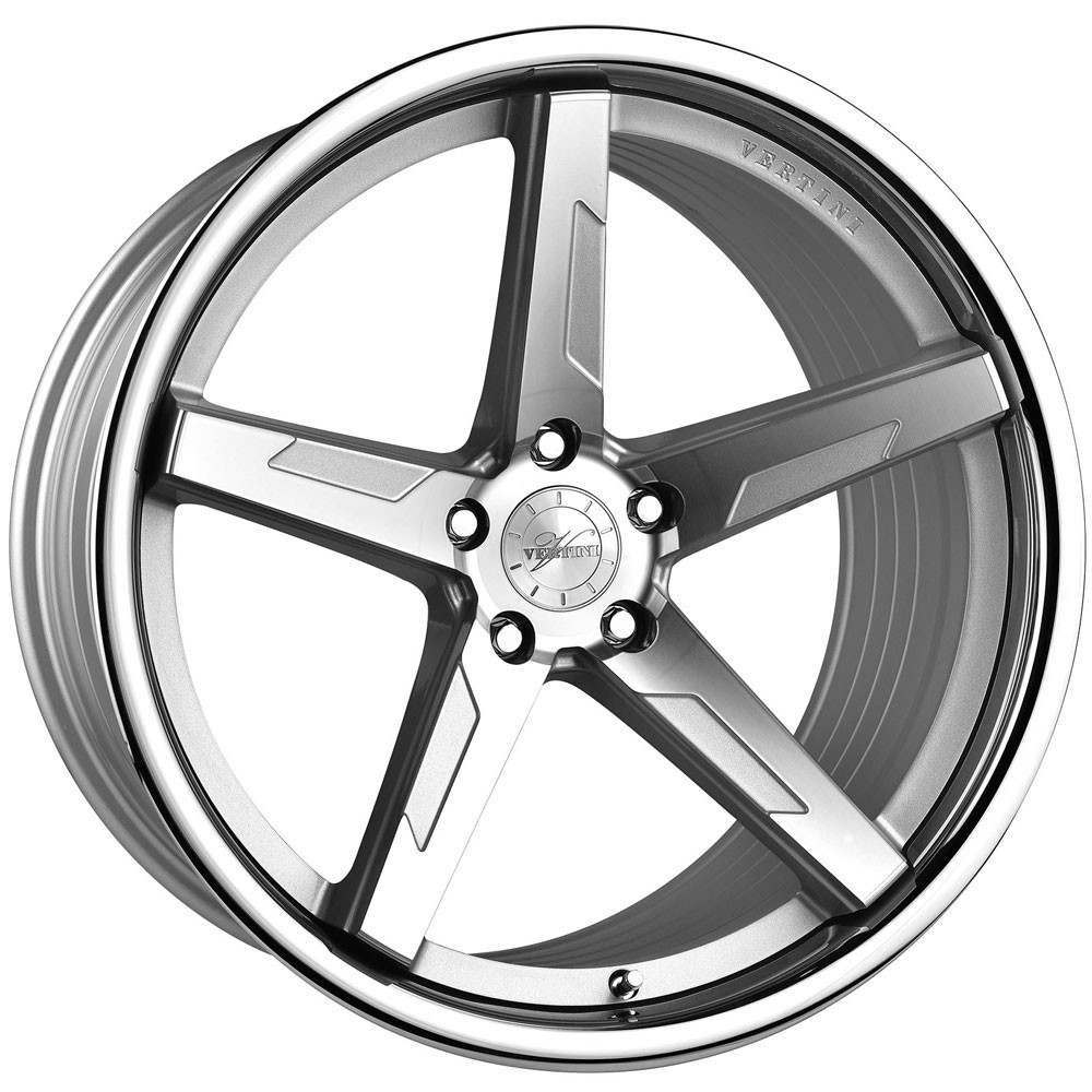 20" Vertini RFS1.7 Silver 20x9 20x10 Wheels Rims Fits Maserati Quattroporte