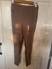 Kids Horse Riding Pants Winter Fleece Lined Girls Equestrian X-Large Lt Brown