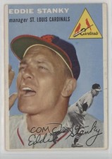 1954 Topps Eddie Stanky (White Back) #38 16ez