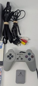 Sony PlayStation 1 Console Bundle w/ 10 Games - Chrono Cross, KoF '99, Tested!