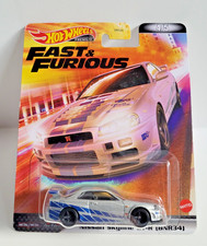 Hot Wheels 2022 Premium Fast & Furious Nissan Skyline GT-R (BNR34) Silver