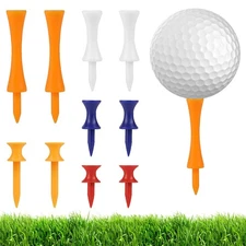 Tees de golf escalonados, Tee de golf de plástico con forma castillo, 5 colores