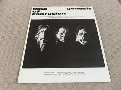 SMF8 SHEET MUSIC, GENESIS : LAND OF CONFUSION