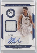 2019-20 Panini National Treasures Game Gear 81/99 Malcolm Brogdon Auto 0k39