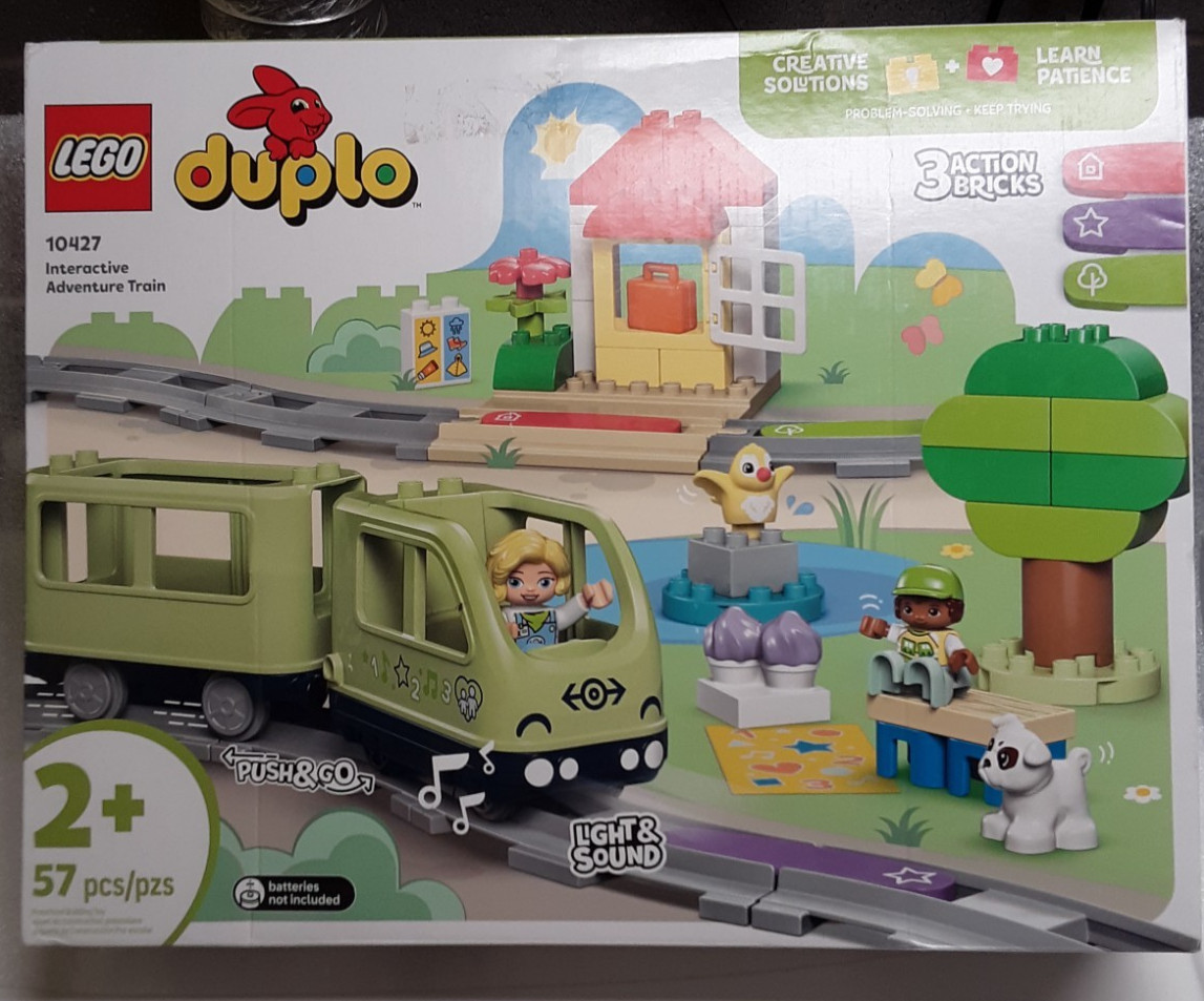 LEGO DUPLO Town Interactive Adventure Train Set, Building To