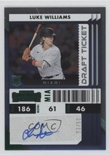 2022 Chronicles Contenders Rookie Ticket Draft Green 3/50 Luke Williams Auto 0v0