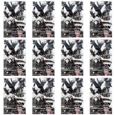 Digimon Card Game Premium Deck Set Lucky Pack - LOT of 12 NEW + SEALED!