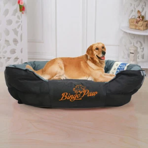 L-XXL Lit de chien imperméable Sofa d'orthopédie Lit d'oreiller chaussé Kennel Mat