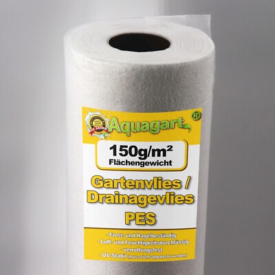 Unkrautvlies Gartenvlies Geotextilvlies Drainagevlies Paddockplatten 150g