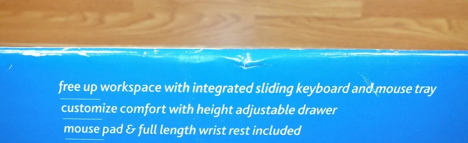 Cajón de teclado deslizante cómodo debajo del escritorio Office Depot genuino en caja **LEER** Foto 4 de 4