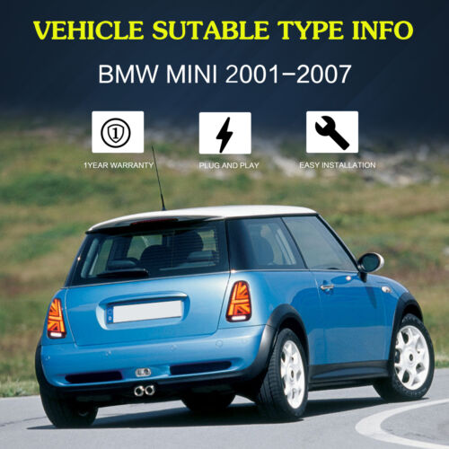VLAND LED Rückleuchten Rot für 2001-07 BMW Mini Cooper R50 R52 R53 sequentiellen - Bild 7 von 8
