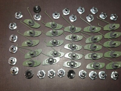 25pc for Dodge fender quarter belt moulding clips sealer nuts 7/8'' - 1-1/8'' NORS