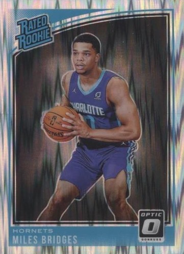 2018 Panini Donruss Optic Miles Bridges #172 Rated Rookie Flash Prizm