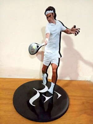 ROGER FEDERER - WOOD FIGURE - 20 cm fibreboard viniyl/plot