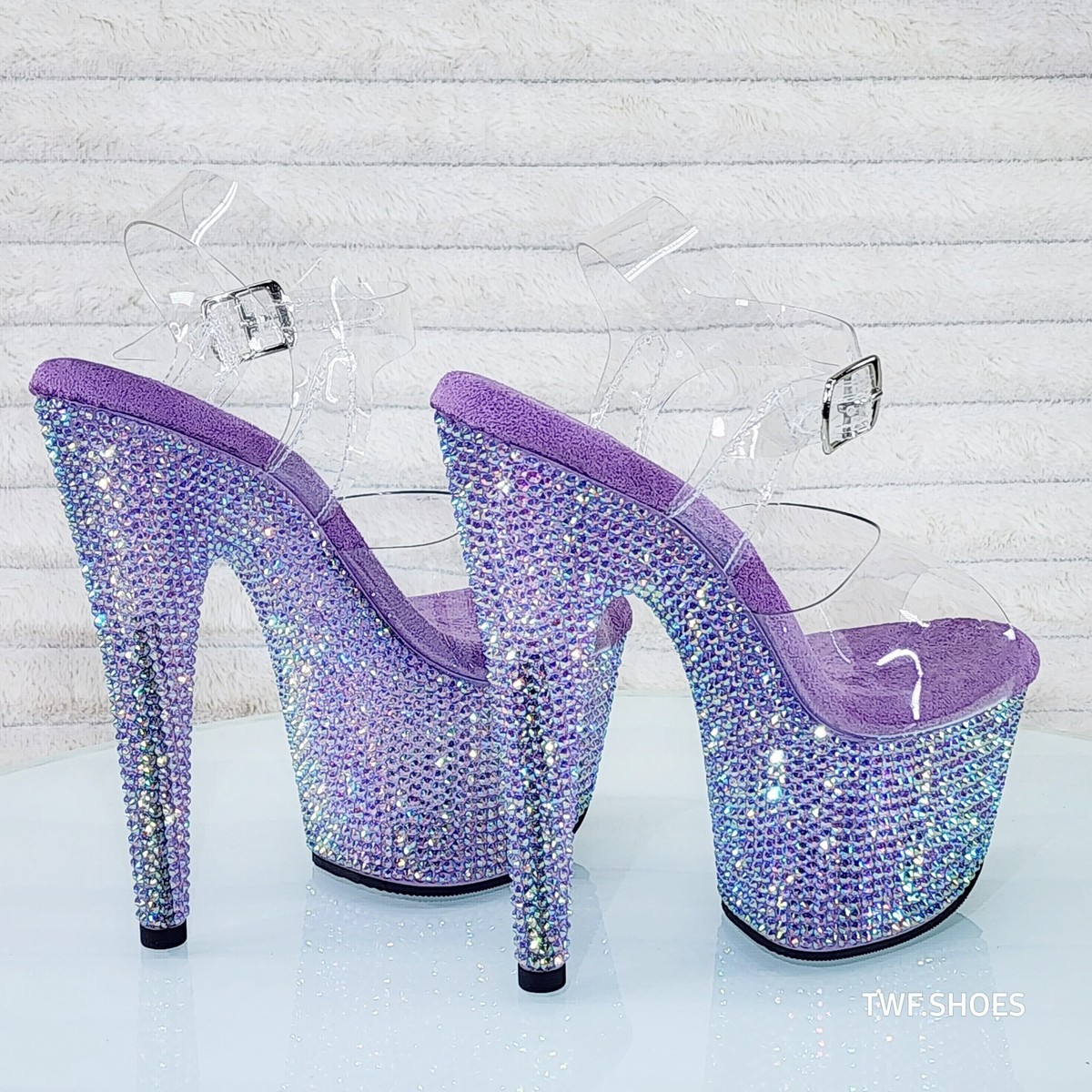 Bejeweled 708RS Rhinestone Platform 7
