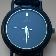LORUS by SEIKO Ladies' Watch Black/Gold Dial Elegant Simplicity - New Battery