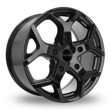 4X Ford Transit Van Mk5 190 Alloy Wheels - 16" Romac Cobra Gloss Black