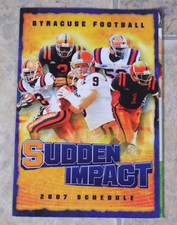 2007 SYRACUSE ORANGE NCAA Football Pocket Schedule