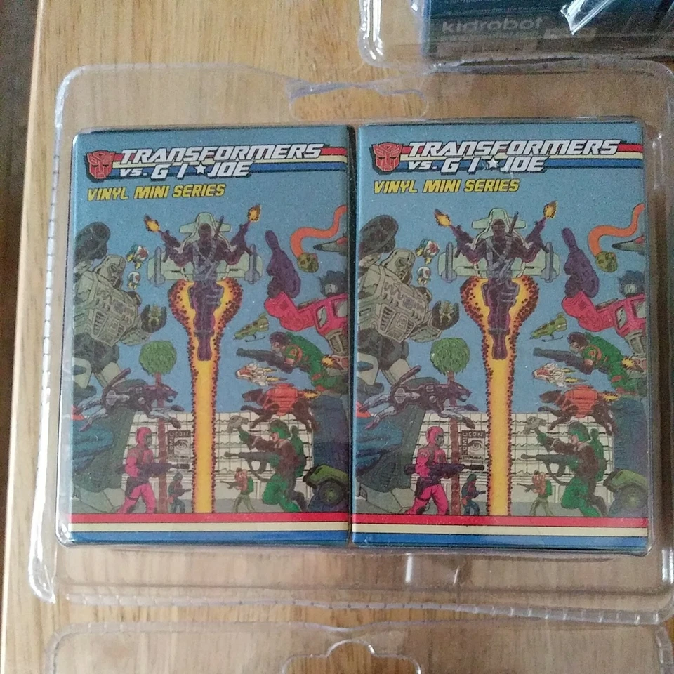 Vinyl Kidrobot Transformers G.I. Joe Lot of 10 New Grimlock Wheeljack Optimus? - Image 2 of 4