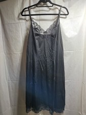 Vintage Jcpenny Slip Womens 38 Black Lace Gown