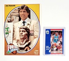 OVERSIZED JUMBO Namath 1991 Upper Deck Football Heroes NEW YORK JETS BOX BOTTOM