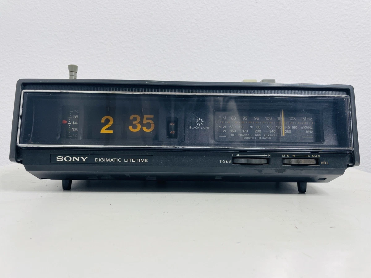 Sony Digimatic TFM-C650 WL Flip Clock Black Light