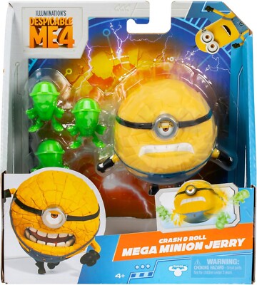 Despicable Me 4 Mega Minion Jerry Action Figure [Crash & Roll] | eBay