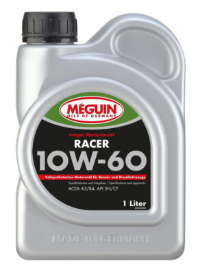 Meguin Megol RACER SAE 10W-60  1 L  vollsynthetisch ACEA A3 / B4 API SN / CF