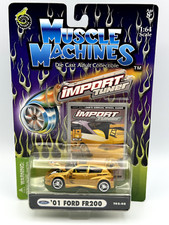 Muscle Machines Import Tuner Fast & Furious 2001 Ford FR200, Gold, 1:64, NIB