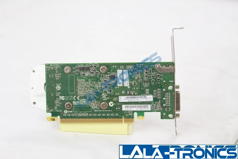 HP NVIDIA Quadro 400 512 MB GDDR3 DVI Display Port Graphics Card - P1052 - Image 2 of 2